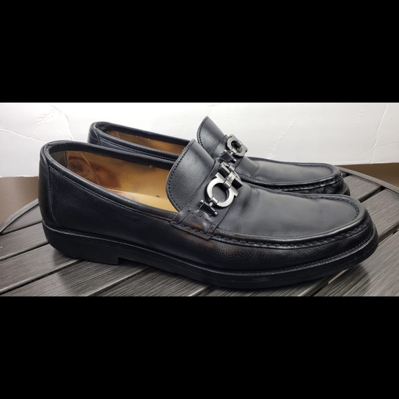 Salvatore FERRAGAMO LOGO  LOAFERS SZ 10.5 D - Picture 6 of 14